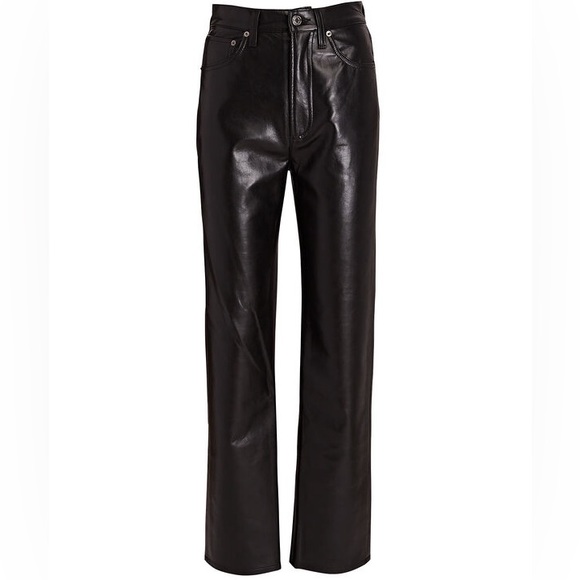 Agolde Pants - AGOLDE 90s Pinch Waist‎ Recycled Leather Pants Size 32